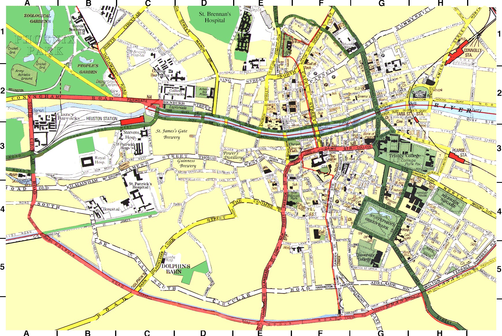 St Catherine s Clock Map Of Dublin